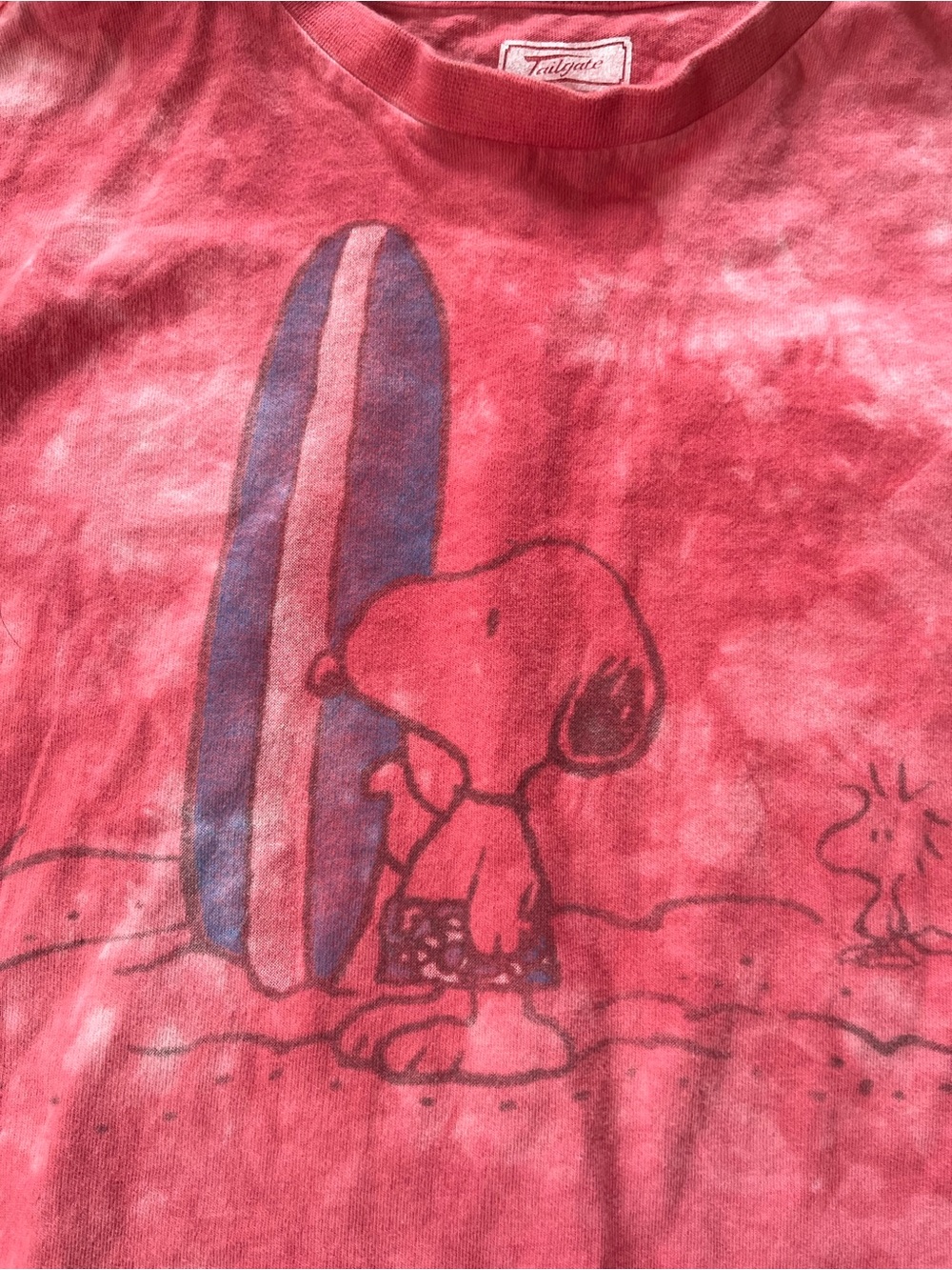 Tailgate Pink Snoopy Surf Graphic Tee